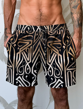 Board Shorts - 'Sunset Script' - Darkoski