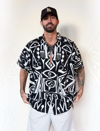 Button Up [Oversize] Linen - 'Whisper 2'